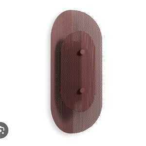 Modern Wall Sconce - BluDot Filter Sconce in Oxblood